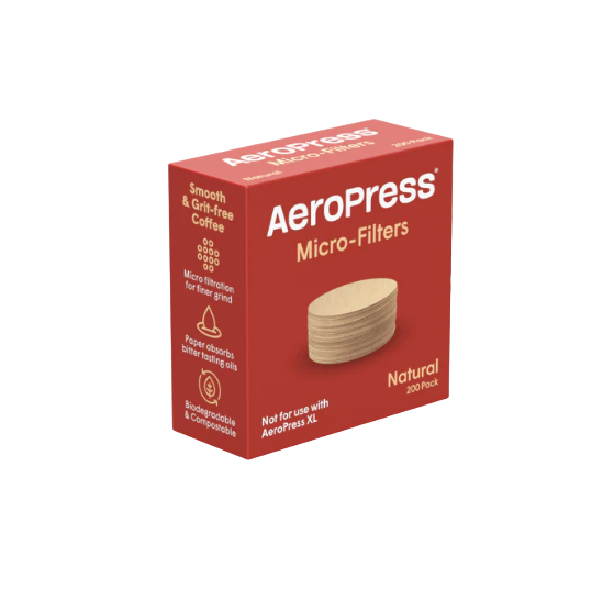Filtres AeroPress naturels (non blanchis) – pack de 200
