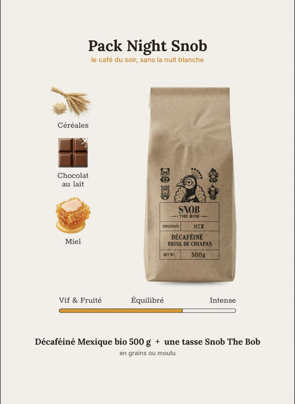 Pack Night Snob – Décaféiné + tasse