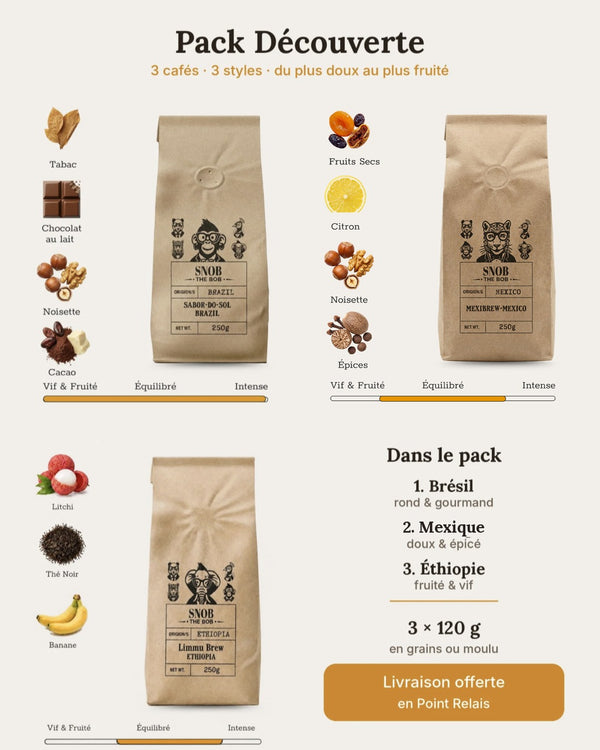 Pack Découverte – 3 cafés pour trouver votre préféré