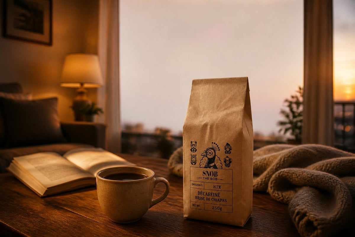 Décaféiné Brise de Chiapas Snob The Bob, une tasse le soir
